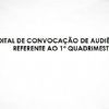 EDITAL DE CONVOCAÇÃO DE AUDIÊNCIA PÚBLICA  REFERENTE AO 1º QUADRIMESTRE/2020