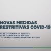 NOVAS MEDIDAS PREVENÇÃO COVID-19